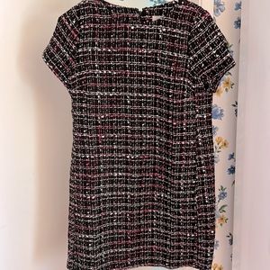 LOFT - Tweed Black Work Dress